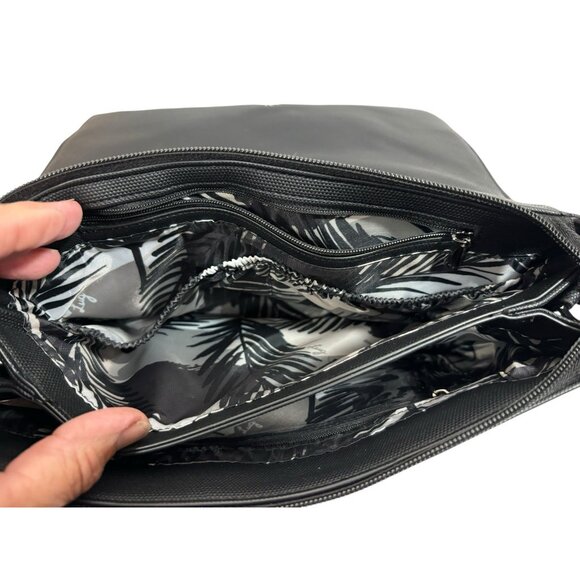 Lug Huddle Matte Luxe VL Shoulder Cross Body Bag Black Vegan Clutch - Picture 7 of 9